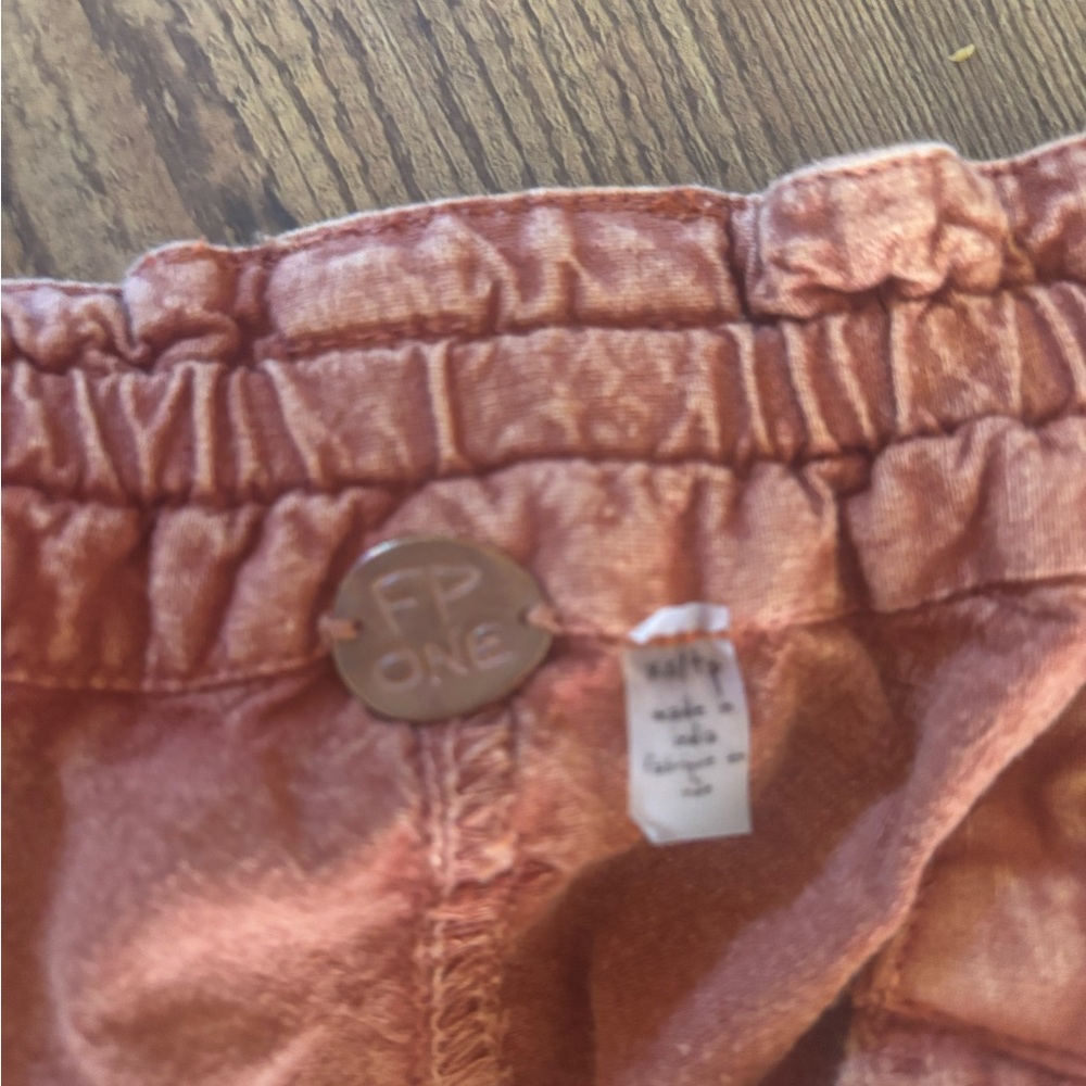 Free People Rust Orange Cargo Pants - Picture 3 of 4